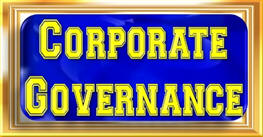 Button, with blue background, gold border and the gold caption: ‘Corporate Governance’. The button’s hyperlink leads to: https://www.hrodc.com/Corporate_Governance_Principles_Practice_Financial_Risk_Management_Span_of_Control_Planning_Hierarchy_Communication_2_Credit_Postgraduate_Course.htm, where the course details, including, objectives, contents, for whom designed, and cost, are outlined. Its PDF Brochure might also be downloaded. 