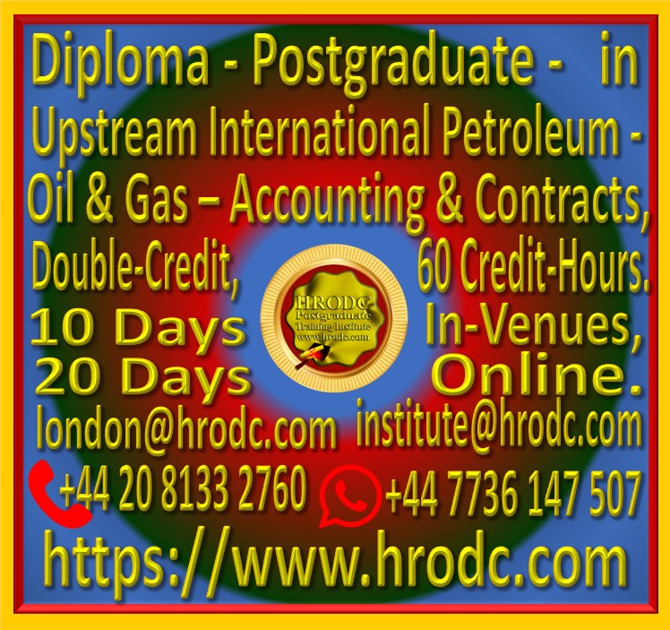 Graphics relating to our Institutes name, Award Name, Duration In-Venues and Online (with contact details) of a Diploma - Postgraduate  Course, offered by HRODC Postgraduate Training Institute, https://www.hrodc.com